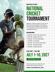Image result for Cricket Tournament Poster Design