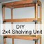 Image result for DIY 2X4 Shelves