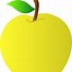 Image result for Yellow Apple Clip Art