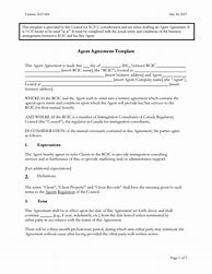Image result for Agent Contract Agreement Sample
