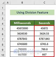 Image result for Milliseconds to Seconds