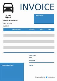 Image result for Shop Invoice Template Free