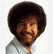 Image result for Afro Cartoon of Bob Ross