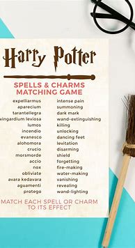 Image result for All 77 Harry Potter Spells