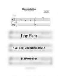 Image result for Alle Meine Entchen Letters Piano