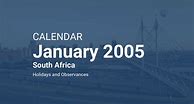 Image result for Calendar for Year 2005 South Africa