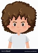 Image result for Cartoon Curly Hair Boy with White Background