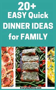 Image result for Quick Dinner Ideas