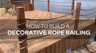 Image result for Decorative Rope Railing