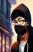 Image result for Anime Boy with Mask and Glasses