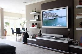 Image result for Wall Mounted TV in Living Room