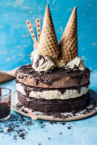 Image result for Chocolate Cake with Ice Cream