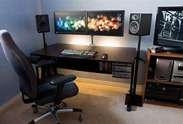 Image result for Computer Desk with Pop Up Monitor