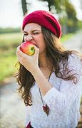 Image result for Apple Girl Red Real Life Cute Cold