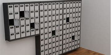 Image result for Wheeled Cell Phone Lockers