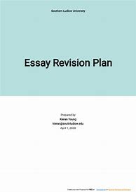Image result for Revision Plan Template