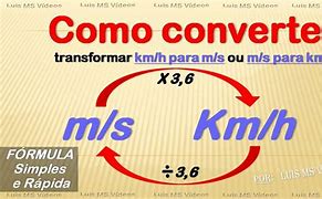 Image result for Mph to MS