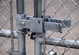 Image result for Picture of Chain Fence with a Lock