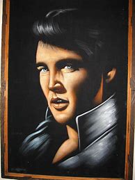 Image result for Black Velvet Elvis Painting