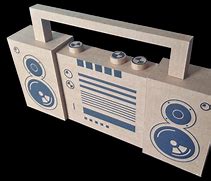 Image result for Cardboard Boombox