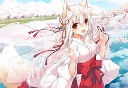 Image result for White Fox Anime Girl