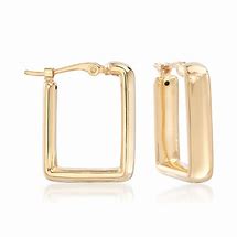 Image result for Gold Square Earrings