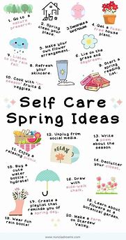 Image result for Printable List Spring Self-Care