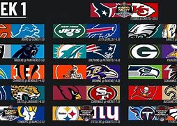 Image result for NFL Week 1 Schedule Graphic