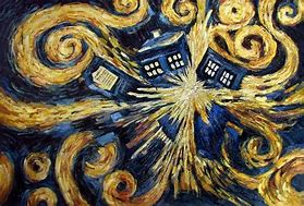 Image result for Doctor Who Van Gogh Exploding Tardis
