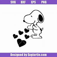Image result for Snoopy Heart Beat SVG