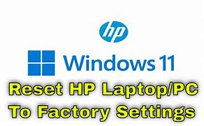 Image result for Reset Factory Settings On HP Laptop