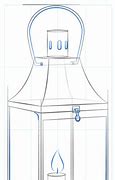 Image result for How to Draw a Square Lantern