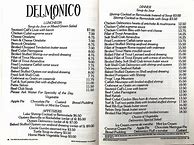 Image result for Delmonico's Old Menu