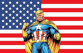 Image result for Trump Superhero Cartoon