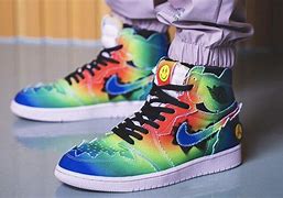 Image result for Air Jordan 1 Rainbow