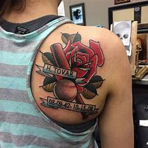 Image result for Baseball and Bat Tattoo
