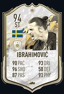Image result for Zlatan Ibrahimovic Icon Card