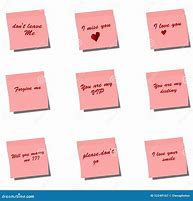 Image result for I Love You Post It Notes