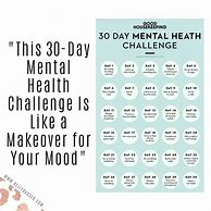 Image result for Mental Health Challenge Calendar