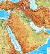 Image result for Middle East Elevation Map