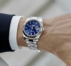 Image result for Rolex Datejust 41 Blue On Wrist