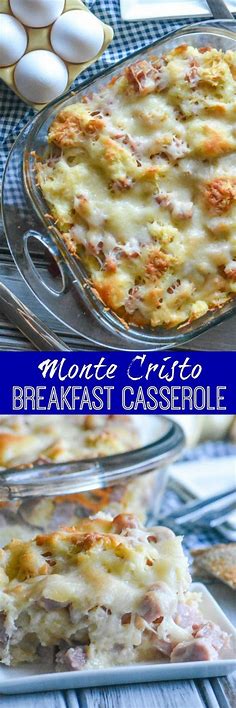 Monte Cristo Style Breakfast Casserole | Recipe | Breakfast, Breakfast brunch recipes, Brunch bake