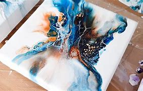 Image result for Fluid Acrylic Pour Painting