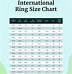 Image result for Us Ring Size Chart in Inches