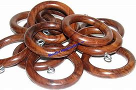 Image result for Wood Curtain Rings