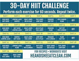 Image result for 30-Day Workout Challenge No Equipment