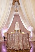 Image result for Rose Gold Backdrop for Wedding