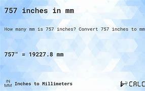 Image result for 757 mm to Inches