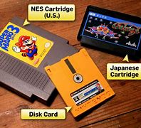 Image result for Super Mario Bros Famicom Cartridge vs Disk