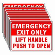 Image result for Emergency Exit Sign Break Window Bus
